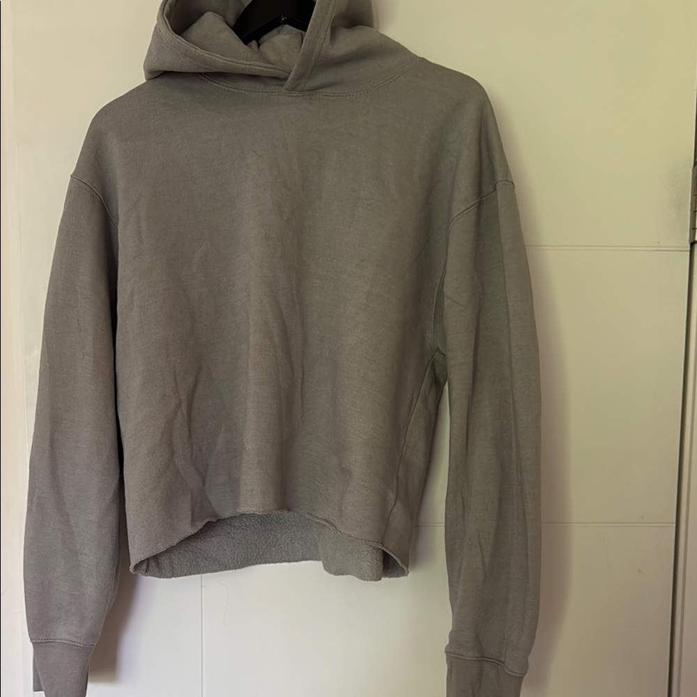Gray Women's Hoodie cropped